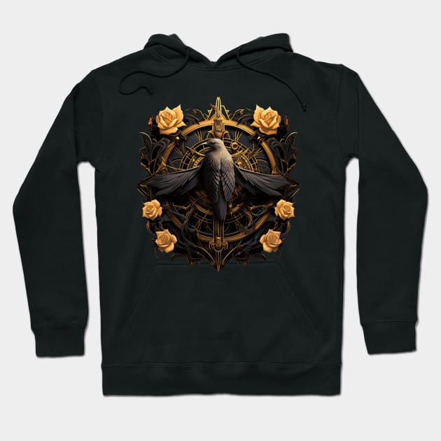 Raven Design Hoodie by MushMagicWear